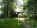 Lakehouse Vacation Rental - Lake Homes for rent on LakeHouseVacations.com, Lake property, Lake House Lake House Lakefront Cottage, view from road to house, on Lake Owassa in New Jersey - Lakehouse Vacation Rental - Lake Home for rent on LakeHouseVacations.com