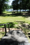 Lakehouse Vacation Rental - Lake Homes for rent on LakeHouseVacations.com, Lake property, Lake House Lake House Oak Haven Lakeside Cottages - Beautiful And Private Lakefront Property, View of back yard and lake from the deck, on Lake Murvaul in Texas - Lakehouse Vacation Rental - Lake Home for rent on LakeHouseVacations.com