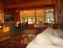 Lakehouse Vacation Rental - Lake Homes for rent on LakeHouseVacations.com, Lake property, Lake House Lake House Lakefront Adirondack Vacation Rental, Full kitchen with island seating and table, on Long Pond in New York - Lakehouse Vacation Rental - Lake Home for rent on LakeHouseVacations.com