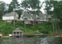 Lakehouse Vacation Rental - Lake Homes for rent on LakeHouseVacations.com, Lake property, Lake House Lake House Many, La Rental Toledo Bend Villa At Cypress Bend Resort, Waterfront Villa 1 is on the left, on Toledo Bend Reservoir in Louisiana - Lakehouse Vacation Rental - Lake Home for rent on LakeHouseVacations.com