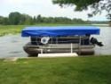 Lakehouse Vacation Rental - Lake Homes for rent on LakeHouseVacations.com, Lake property, Lake House Lake House Eagle Point Peninsula On Webster Lake, View of pontoon offered for rent, on Webster Lake in Indiana - Lakehouse Vacation Rental - Lake Home for rent on LakeHouseVacations.com