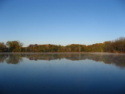 Lakehouse Vacation Rental - Lake Homes for rent on LakeHouseVacations.com, Lake property, Lake House Lake House Private Bristol Lakefront Cabin For Rent - Northeast Indiana, View across lake in the fall., on Bristol Lake in Indiana - Lakehouse Vacation Rental - Lake Home for rent on LakeHouseVacations.com