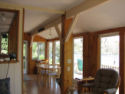 Lakehouse Vacation Rental - Lake Homes for rent on LakeHouseVacations.com, Lake property, Lake House Lake House Beautiful Lake Front Cottage Leadmine Lake, Eating area, on Leadmine Pond in Massachusetts - Lakehouse Vacation Rental - Lake Home for rent on LakeHouseVacations.com