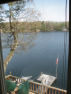 Lakehouse Vacation Rental - Lake Homes for rent on LakeHouseVacations.com, Lake property, Lake House Lake House Beautiful Lake Front Cottage Leadmine Lake, View from master bedroom, on Leadmine Pond in Massachusetts - Lakehouse Vacation Rental - Lake Home for rent on LakeHouseVacations.com