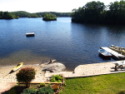 Lakehouse Vacation Rental - Lake Homes for rent on LakeHouseVacations.com, Lake property, Lake House Lake House The Lake House, Lake and beach view from the deck., on Billings Lake in Connecticut - Lakehouse Vacation Rental - Lake Home for rent on LakeHouseVacations.com