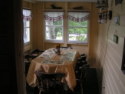 Lakehouse Vacation Rental - Lake Homes for rent on LakeHouseVacations.com, Lake property, Lake House Lake House Lakeside Cottage For Rent On Lake Armington, Piermont, Nh, Dining porch, on Lake Armington in New Hampshire - Lakehouse Vacation Rental - Lake Home for rent on LakeHouseVacations.com