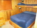 Lakehouse Vacation Rental - Lake Homes for rent on LakeHouseVacations.com, Lake property, Lake House Lake House Lake Webster, Treehouse Island, Weekly Rental, Indiana, Bedroom w/Queen & Twin Bunk, on Webster Lake in Indiana - Lakehouse Vacation Rental - Lake Home for rent on LakeHouseVacations.com