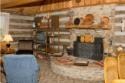 Lakehouse Vacation Rental - Lake Homes for rent on LakeHouseVacations.com, Lake property, Lake House Lake House Log Cabin & Private Lake With Great Fishing, The living room is spacious and comfy., on Timberline Lake in Indiana - Lakehouse Vacation Rental - Lake Home for rent on LakeHouseVacations.com