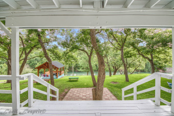 Lake House Guadalupe Riverfront on 1 acre, wrap around porches, pavilion, kayak & canoe!, , on Guadalupe River - Comal County in Texas - Lakehouse Vacation Rental - Lake Home for rent on LakeHouseVacations.com