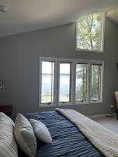Lake House A True Klinger Lake Gem For Your Next Family Vacation, View of lake from Master Bedroom, on Klinger Lake in Michigan - Lakehouse Vacation Rental - Lake Home for rent on LakeHouseVacations.com