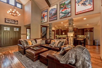 Lake House SWANKY SUNCADIA ESTATE! Sleeps 20 Game Room Hot Tub On the Course!!, , on Lake Cle Elum in Washington - Lakehouse Vacation Rental - Lake Home for rent on LakeHouseVacations.com