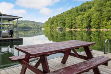 Lake House Lakeside Lodge 6 Bdrm/3.5 Bath W/ Hot Tub And Watercraft Rentals, Watch the kids swim, picnic, cast in a line, or just relax & enjoy the beauty , on Norris Lake in Tennessee - Lakehouse Vacation Rental - Lake Home for rent on LakeHouseVacations.com