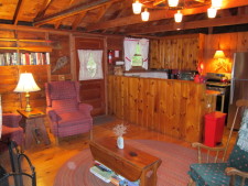 Lake House Secluded Lakeside Split-log Cottage With Fireplace, Rowboat, Kitchen., on Lake Horace in New Hampshire - Lakehouse Vacation Rental - Lake Home for rent on LakeHouseVacations.com