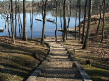 Lake House Fisherman's Cove-lower Level, Well Maintained Path to Water.  , on Kerr Lake / Buggs Island in Virginia - Lakehouse Vacation Rental - Lake Home for rent on LakeHouseVacations.com