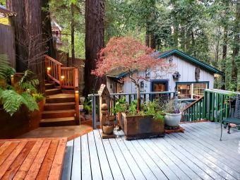 Lake House Guerneville Cottage,Decks, Hottub! Romantic get away!, , on Russian River in California - Lakehouse Vacation Rental - Lake Home for rent on LakeHouseVacations.com