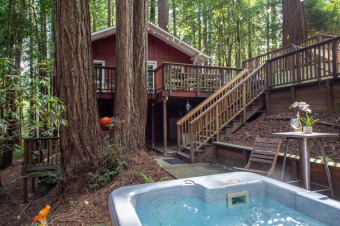 Lake House Little Red House Plus-Peaceful & Calm! Fab Redwood Cabin! HtTbWIFIPupGolf, , on Russian River in California - Lakehouse Vacation Rental - Lake Home for rent on LakeHouseVacations.com