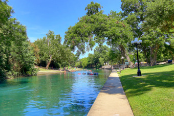 Lake House Comal Riverfront with Pool & Hot tub! Walk to downtown Tube rental next door!, , on Guadalupe River - New Braunfels in Texas - Lakehouse Vacation Rental - Lake Home for rent on LakeHouseVacations.com