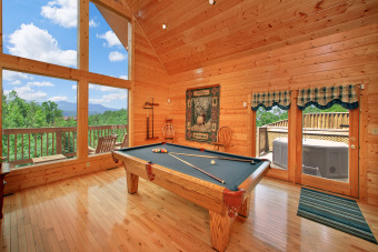 Lake House Breathtaking Views from atop Pinnacle Vista in this 3 BR Cabin wTheater Room, , on Powdermilk Creek - Gatlinburg in Tennessee - Lakehouse Vacation Rental - Lake Home for rent on LakeHouseVacations.com