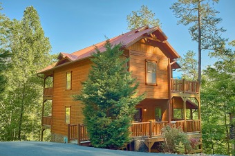 Lake House 4 Bedroom Cabin with Screened in Porch and Outdoor Fireplace!, , on Powdermilk Creek - Gatlinburg in Tennessee - Lakehouse Vacation Rental - Lake Home for rent on LakeHouseVacations.com