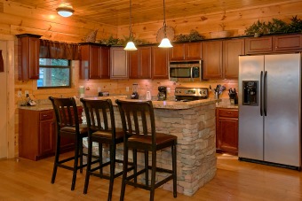 Lake House 4 Bedroom Cabin with Screened in Porch and Outdoor Fireplace!, , on Powdermilk Creek - Gatlinburg in Tennessee - Lakehouse Vacation Rental - Lake Home for rent on LakeHouseVacations.com
