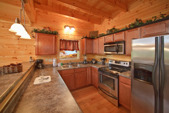 Lake House 4 Bedroom, 4.5 Bath Luxury Cabin with Home Theater Room and Sauna, , on Powdermilk Creek - Gatlinburg in Tennessee - Lakehouse Vacation Rental - Lake Home for rent on LakeHouseVacations.com