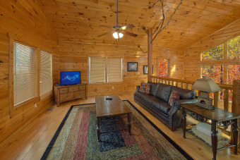 Lake House Amazing 2 bedroom Romantic Cabin - 18 Foot Rain Tower Shower, , on Powdermilk Creek - Gatlinburg in Tennessee - Lakehouse Vacation Rental - Lake Home for rent on LakeHouseVacations.com