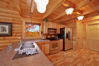 Lake House 3 Bedroom with your own private Home Theater room with 8 foot theater screen, , on Powdermilk Creek - Gatlinburg in Tennessee - Lakehouse Vacation Rental - Lake Home for rent on LakeHouseVacations.com