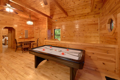 Lake House 5 Bedroom Gatlinbug Cabin with Home Theater Room - 9 Foot Theater Screen, , on Powdermilk Creek - Gatlinburg in Tennessee - Lakehouse Vacation Rental - Lake Home for rent on LakeHouseVacations.com