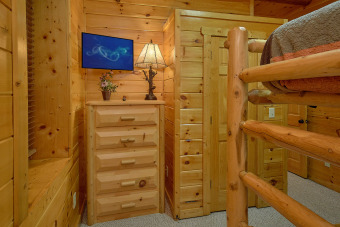 Lake House 5 Bedroom Luxury Gatlinburg Cabin with Home Theater Room, , on Powdermilk Creek - Gatlinburg in Tennessee - Lakehouse Vacation Rental - Lake Home for rent on LakeHouseVacations.com
