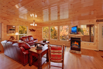 Lake House Private theater room with surround sound!, , on Powdermilk Creek - Gatlinburg in Tennessee - Lakehouse Vacation Rental - Lake Home for rent on LakeHouseVacations.com
