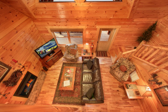 Lake House 2 Bedroom Luxury Cabin with 2 Master Suites and Private Deck - FREE wireless!, , on Powdermilk Creek - Gatlinburg in Tennessee - Lakehouse Vacation Rental - Lake Home for rent on LakeHouseVacations.com