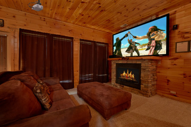 Lake House 3 King Suites, Home Theater with 8 Foot Screen and Standup Arcade Game, , on Powdermilk Creek - Gatlinburg in Tennessee - Lakehouse Vacation Rental - Lake Home for rent on LakeHouseVacations.com