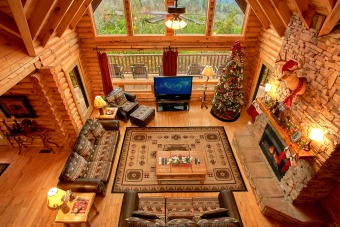 Lake House 5 Bedroom Theater Room Cabin with Amazing Views, , on Powdermilk Creek - Gatlinburg in Tennessee - Lakehouse Vacation Rental - Lake Home for rent on LakeHouseVacations.com