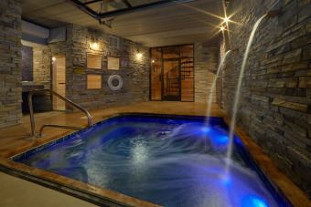 Lake House Private Indoor Heated Pool, Outdoor Fireplace, Veranda, , on Powdermilk Creek - Gatlinburg in Tennessee - Lakehouse Vacation Rental - Lake Home for rent on LakeHouseVacations.com