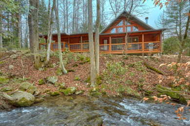Lake House Escape to the Mountains Creekside!, , on Webb Creek - Sevier County in Tennessee - Lakehouse Vacation Rental - Lake Home for rent on LakeHouseVacations.com