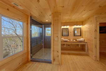 Lake House Private Indoor Pool Cabin close to all the fun!, , on West Prong Little Pigeon River in Tennessee - Lakehouse Vacation Rental - Lake Home for rent on LakeHouseVacations.com