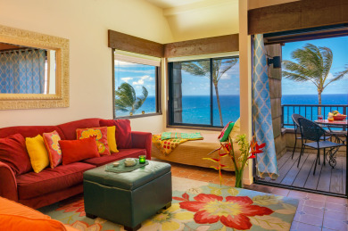Lake House Oceanfront views, top floor privacy, bright tropical interior, , on Kauai - Princeville in Hawaii - Lakehouse Vacation Rental - Lake Home for rent on LakeHouseVacations.com