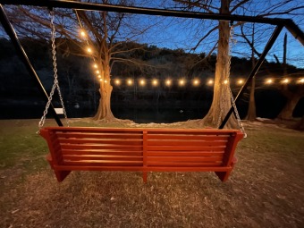 Lake House Luxurious Guadalupe Riverfront Home! 2 beautiful decks, 2 fire pit. 2 dogs!, , on Guadalupe River - Comal County in Texas - Lakehouse Vacation Rental - Lake Home for rent on LakeHouseVacations.com