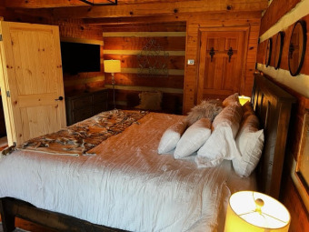 Lake House Romantic Mountain View log cabin with gas grill, private hot tub, & games!, , on Douglas Lake in Tennessee - Lakehouse Vacation Rental - Lake Home for rent on LakeHouseVacations.com