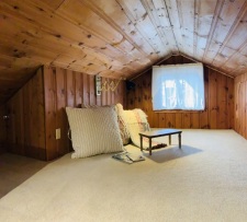 Lake House Cozy Log Cabin For Couples!, Cozy reading/nap nook, on Lake Chaffee in Connecticut - Lakehouse Vacation Rental - Lake Home for rent on LakeHouseVacations.com