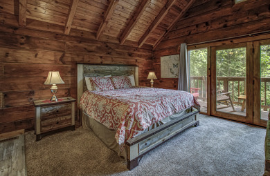 Lake House Find Your Inner Peace (and a Hot Tub!) in Gatlinburg Tranquil Cabin, , on West Prong Little Pigeon River - Gatlinburg in Tennessee - Lakehouse Vacation Rental - Lake Home for rent on LakeHouseVacations.com