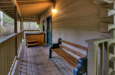 Lake House Find Your Inner Peace (and a Hot Tub!) in Gatlinburg Tranquil Cabin, , on West Prong Little Pigeon River - Gatlinburg in Tennessee - Lakehouse Vacation Rental - Lake Home for rent on LakeHouseVacations.com