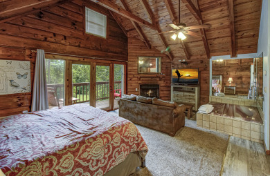 Lake House Find Your Inner Peace (and a Hot Tub!) in Gatlinburg Tranquil Cabin, , on West Prong Little Pigeon River - Gatlinburg in Tennessee - Lakehouse Vacation Rental - Lake Home for rent on LakeHouseVacations.com