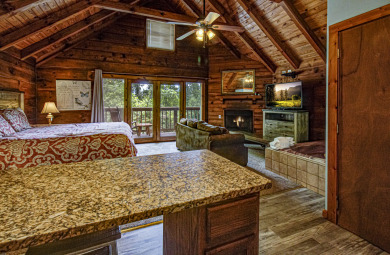 Lake House Find Your Inner Peace (and a Hot Tub!) in Gatlinburg Tranquil Cabin, , on West Prong Little Pigeon River - Gatlinburg in Tennessee - Lakehouse Vacation Rental - Lake Home for rent on LakeHouseVacations.com