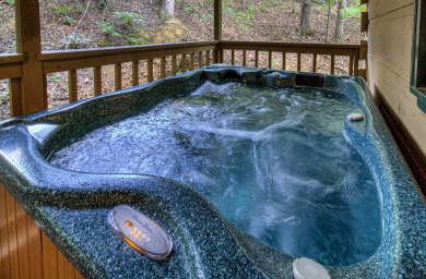 Lake House Find Your Inner Peace (and a Hot Tub!) in Gatlinburg Tranquil Cabin, , on West Prong Little Pigeon River - Gatlinburg in Tennessee - Lakehouse Vacation Rental - Lake Home for rent on LakeHouseVacations.com