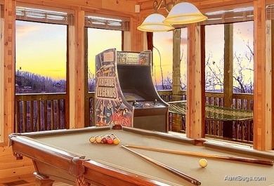 Lake House You'll Be Green With Envy! Luxury Ski Mountain Retreat with Game Room!, , on West Prong Little Pigeon River - Gatlinburg in Tennessee - Lakehouse Vacation Rental - Lake Home for rent on LakeHouseVacations.com