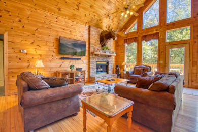 Lake House Gatlinburg's large cabin Lodge with internet, arcade, games, & pool access!, , on West Prong Little Pigeon River - Gatlinburg in Tennessee - Lakehouse Vacation Rental - Lake Home for rent on LakeHouseVacations.com