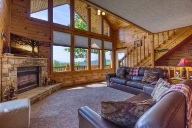 Lake House Smoky Mountain Log Cabin Rental with Panoramic Mountain View and Hot Tub, , on Douglas Lake in Tennessee - Lakehouse Vacation Rental - Lake Home for rent on LakeHouseVacations.com