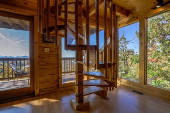 Lake House Morning View is a two story, one bedroom log cabin with a spectacular view!, , on Douglas Lake in Tennessee - Lakehouse Vacation Rental - Lake Home for rent on LakeHouseVacations.com