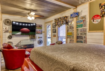 Lake House Custom CraftmanCar Show Cabin with Character, hot tub in the Smoky Mountains, , on Douglas Lake in Tennessee - Lakehouse Vacation Rental - Lake Home for rent on LakeHouseVacations.com